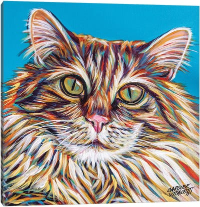 High Society Cat I Canvas Art Print - Carolee Vitaletti