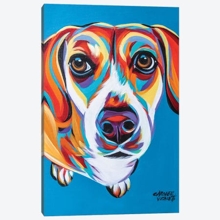 Nosey Dog II Canvas Print #VIT142} by Carolee Vitaletti Canvas Art Print