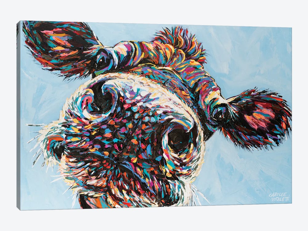 Funny Cow II by Carolee Vitaletti 1-piece Canvas Art Print