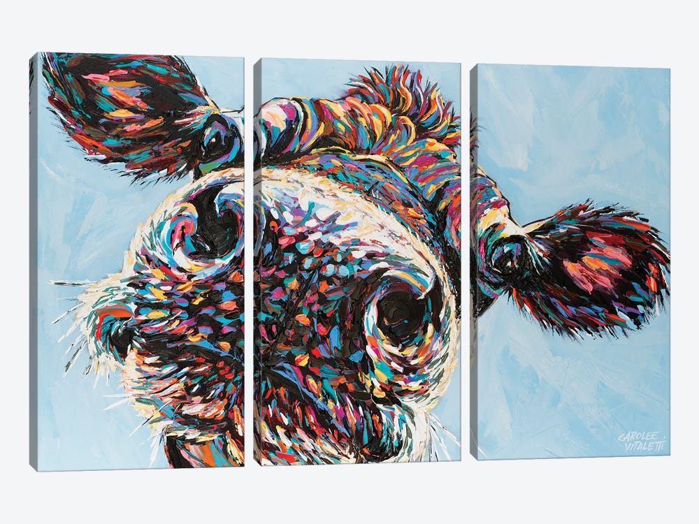 Funny Cow II by Carolee Vitaletti 3-piece Art Print
