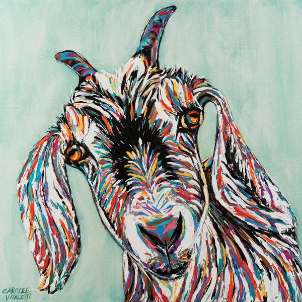 Goats: Funny Goat II by Carolee Vitaletti