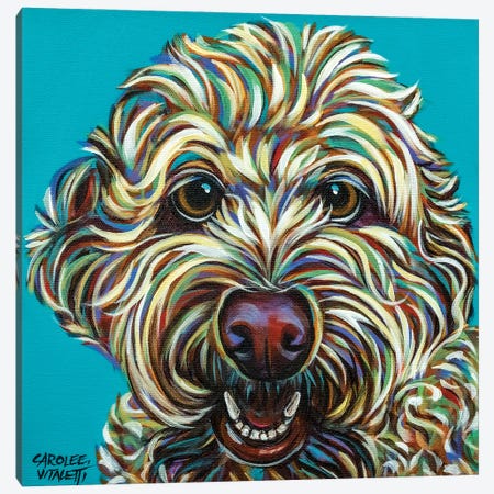 Kaleidoscope Dog IV Canvas Print #VIT153} by Carolee Vitaletti Canvas Art