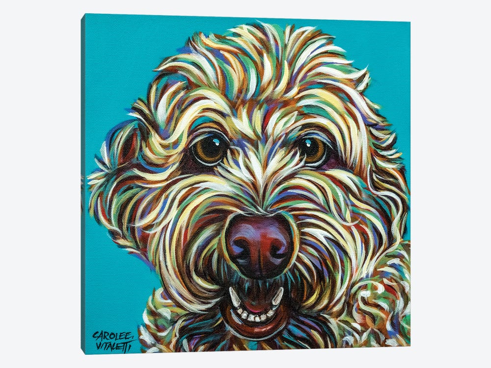 Kaleidoscope Dog IV by Carolee Vitaletti 1-piece Canvas Artwork