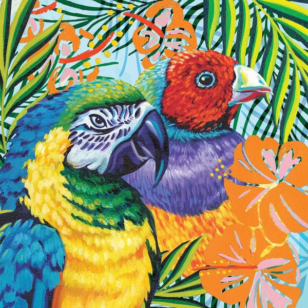 Parrots: Luau II by Carolee Vitaletti