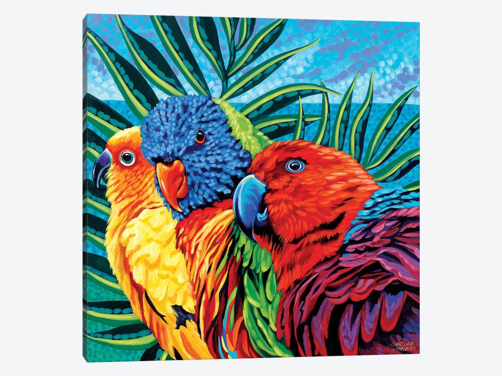 Birds In Paradise I 1-piece Canvas Wall Art