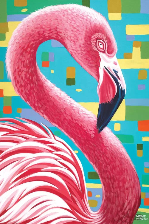 Fabulous Flamingos I by Carolee Vitaletti wall art