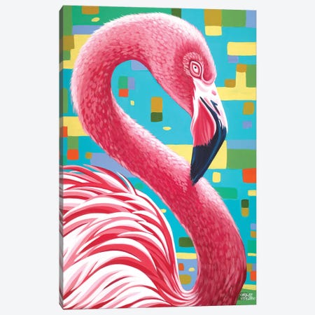 Fabulous Flamingos I Canvas Print #VIT23} by Carolee Vitaletti Art Print