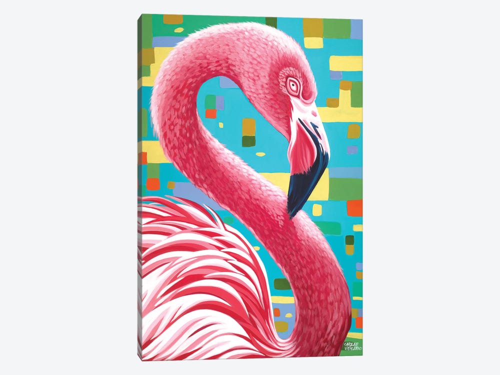 Fabulous Flamingos I by Carolee Vitaletti 1-piece Canvas Art Print