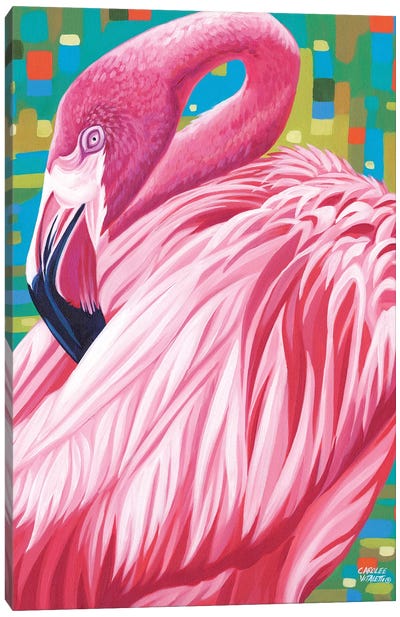 Fabulous Flamingos II Canvas Art Print - Flamingo Art