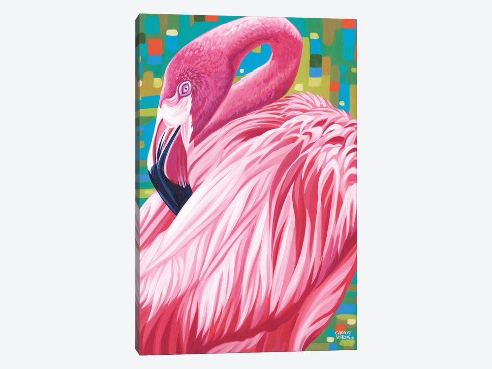 Fabulous Flamingos II by Carolee Vitaletti 1-piece Canvas Artwork