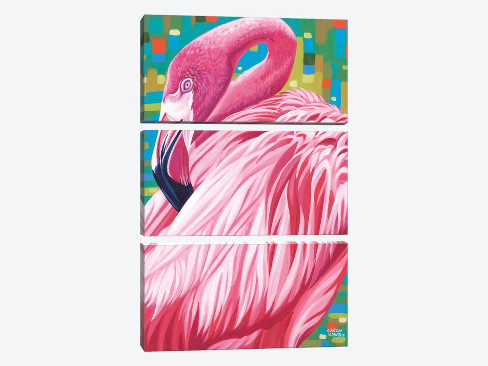 Fabulous Flamingos II 3-piece Canvas Wall Art