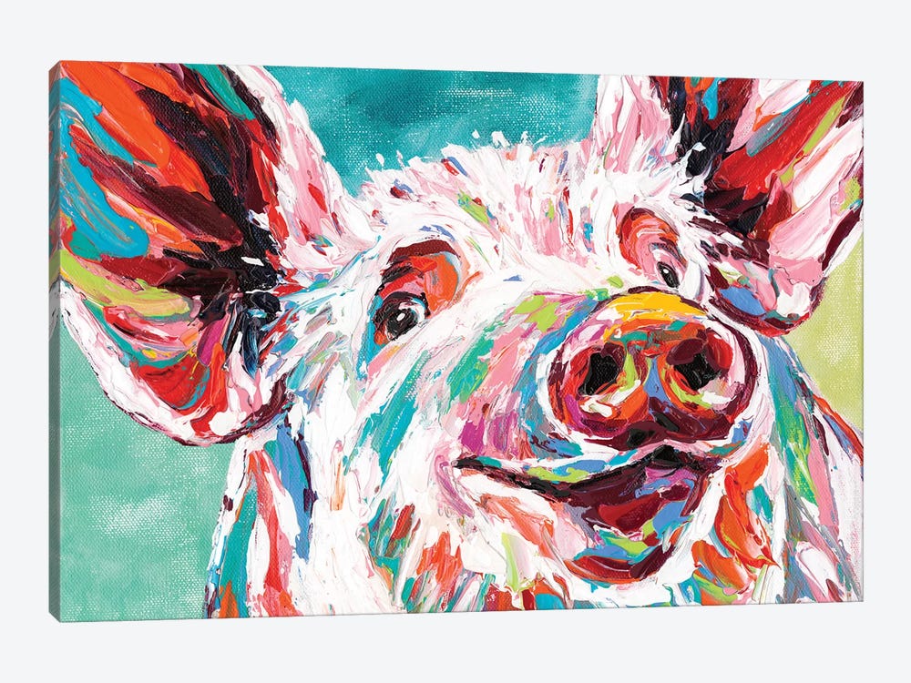 Piggy I by Carolee Vitaletti 1-piece Canvas Art Print