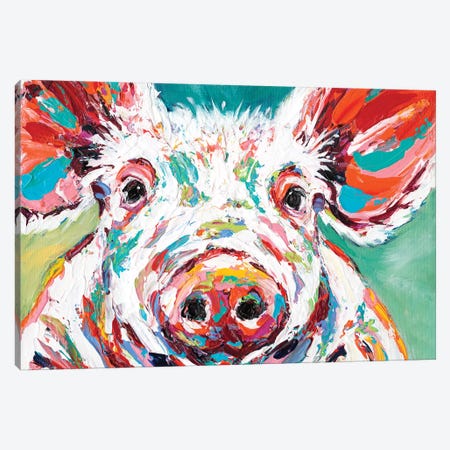 Piggy II Canvas Print #VIT30} by Carolee Vitaletti Canvas Wall Art