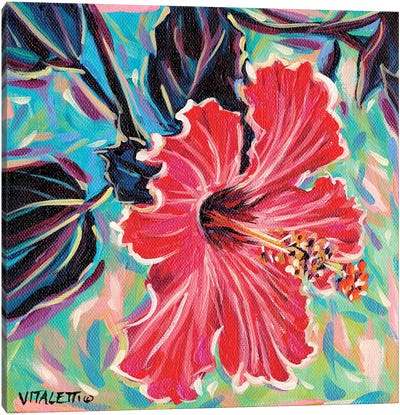 Hawaiian Beauty I Canvas Art Print - Hibiscus Art