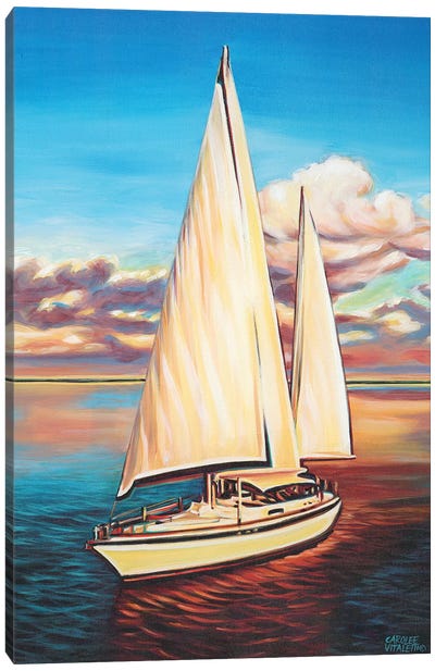 Sunset Cruise I Canvas Art Print