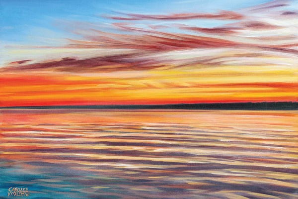 Cloudy Sunsets: Tranquil Sky I by Carolee Vitaletti