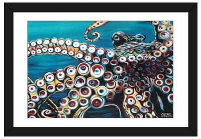 Wild Octopus I Framed Art Print