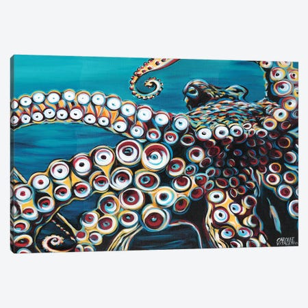 Wild Octopus I Canvas Print #VIT39} by Carolee Vitaletti Canvas Artwork