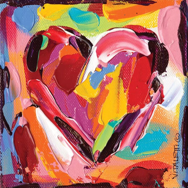 Hearts: Colorful Expressions I by Carolee Vitaletti