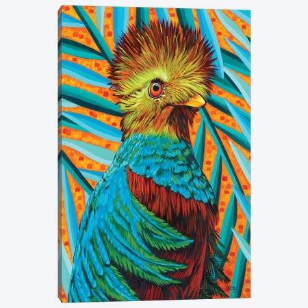 Bird In The Tropics I Canvas Print #VIT41} by Carolee Vitaletti Art Print