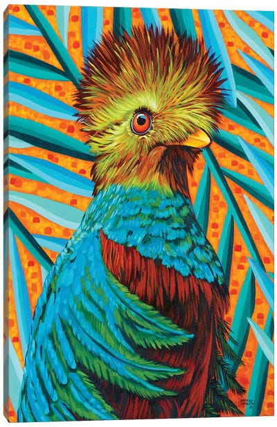Bird In The Tropics I Canvas Art Print - Carolee Vitaletti