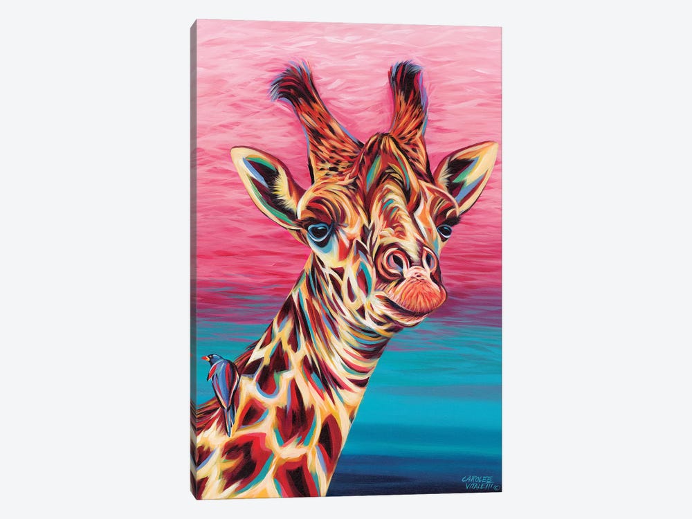 Sky High Giraffe I 1-piece Canvas Print
