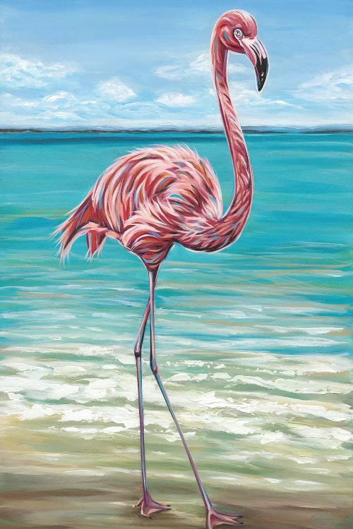 Beach Walker Flamingo I