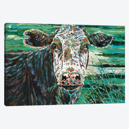 Marshland Cow II Canvas Print #VIT65} by Carolee Vitaletti Canvas Wall Art