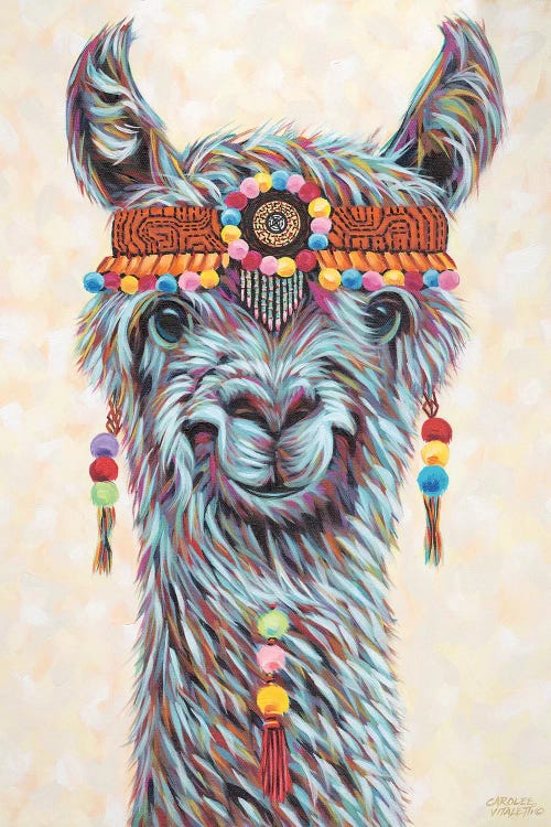 Hippie Llama I by Carolee Vitaletti wall art