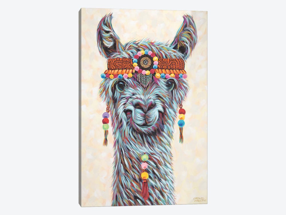 Hippie Llama I by Carolee Vitaletti 1-piece Canvas Art Print