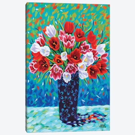 Bouquet Celebration I Canvas Print #VIT72} by Carolee Vitaletti Canvas Artwork