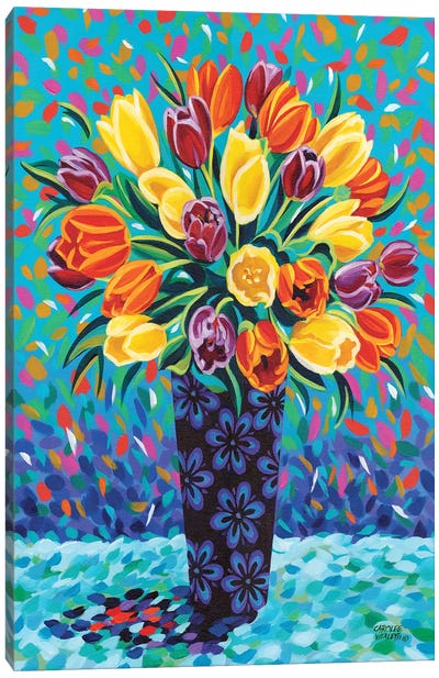 Bouquet Celebration II Canvas Art Print - Carolee Vitaletti