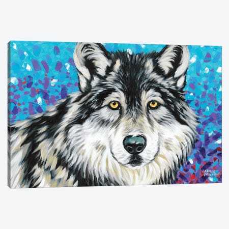 Grey Wolf II Canvas Print #VIT82} by Carolee Vitaletti Canvas Print