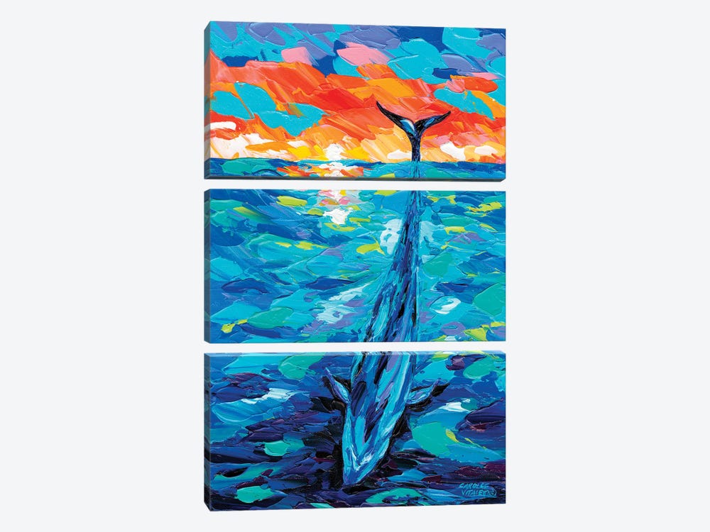 Ocean Friends II by Carolee Vitaletti 3-piece Canvas Art Print