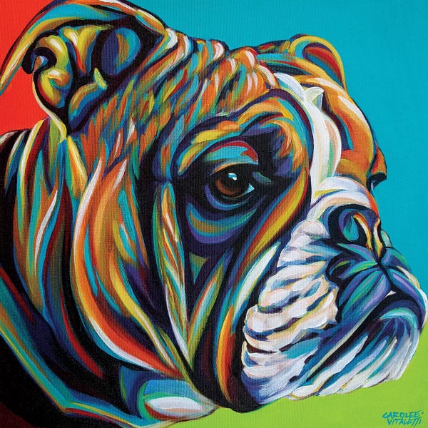 Bulldogs: Dog Friend I by Carolee Vitaletti