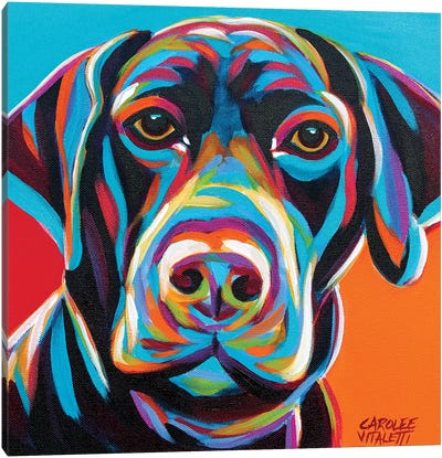 Dog Friend II Canvas Art Print - Labrador Retriever Art