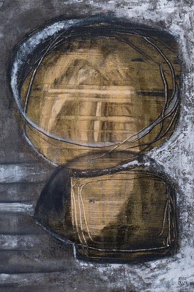 Existence Only In Pixels by Vera Jochum canvas print