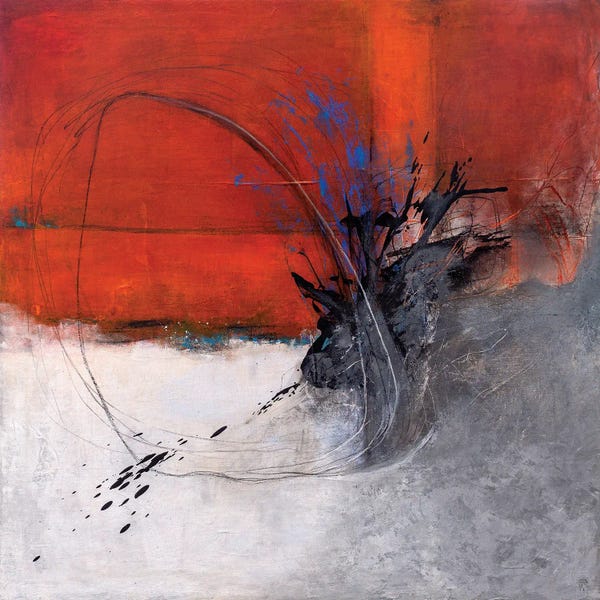 Vera Jochum: Angry Deer Waiting On The Edge by Vera Jochum