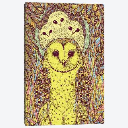 Owl Canvas Print #VKD100} by Veronika Demenko Canvas Artwork