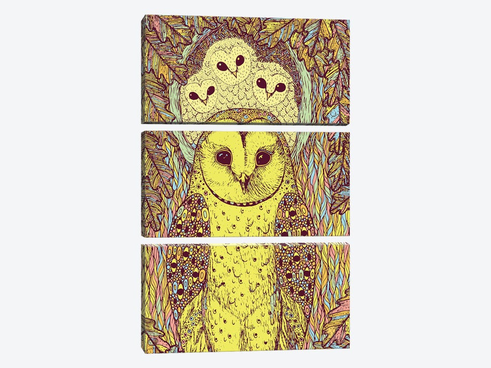 Owl by Veronika Demenko 3-piece Art Print