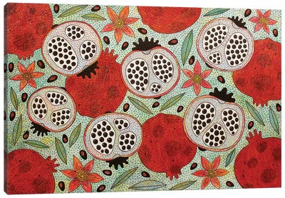 Pomegranates Canvas Art Print - Veronika Demenko