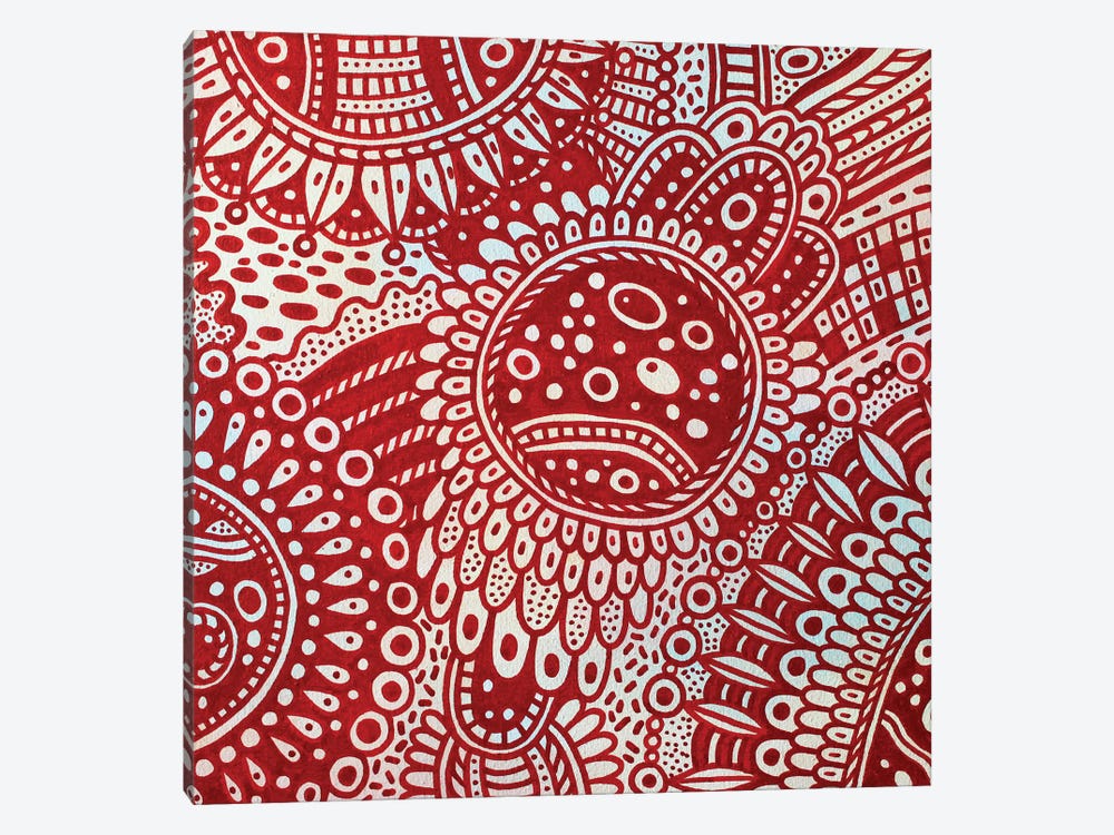 Red Flowers by Veronika Demenko 1-piece Art Print