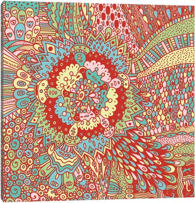 Boho Mandala Canvas Art Print - Veronika Demenko