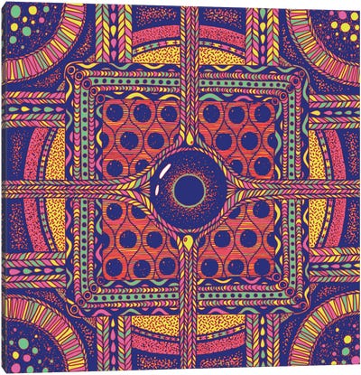 Eye Mandala Canvas Art Print - Veronika Demenko