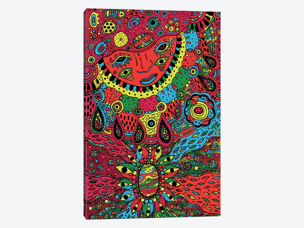 Red Face 1-piece Canvas Wall Art