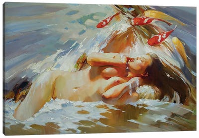 Flirt II Canvas Art Print - Vasyl Khodakivskyi