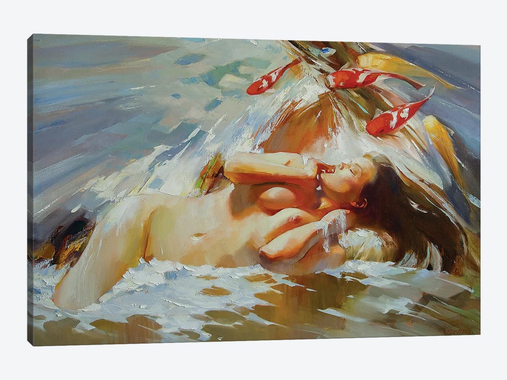 Flirt II by Vasyl Khodakivskyi 1-piece Canvas Art Print