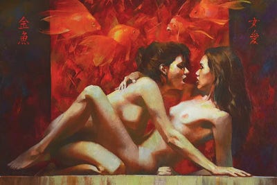 Goldfish by Vasyl Khodakivskyi canvas print