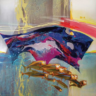 Madam Bozhero by Vasyl Khodakivskyi art print