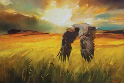 Predator by Vasyl Khodakivskyi framed canvas print